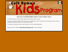Tablet Screenshot of kids.romamexico.com